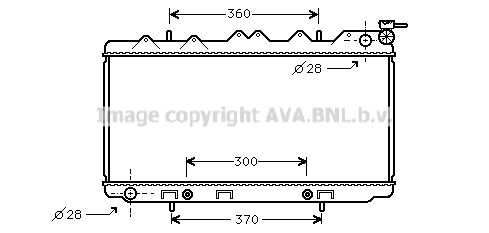 AVA QUALITY COOLING Радиатор, охлаждение двигателя DN2120